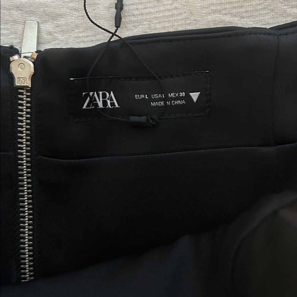 Zara Woman Black Strapless Bejeweled Rhinestone SATIN JEWEL CORSETRY top - Picture 8 of 9